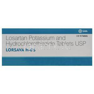 ロルサバ　Lorsava H-DS、ジェネリックハイザール、ロサルタンカリウム100mg/ ヒドロクロロチア
