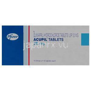 アキュピル　Acupil、キナプリル　20mg　箱