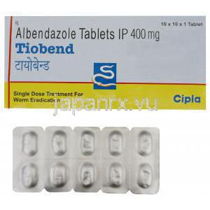チオベンドTiobend, アルベンザ　ジェネリック, アルベンダゾール　400mg　