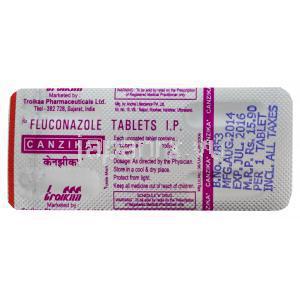 カンジカ、ジフルカンジェネリック、フルコナゾール　150ｍｇ　錠剤　シート入り