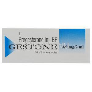 ジェストン　プロゲステロン注射　2ml アンプルにつき100mg 上箱