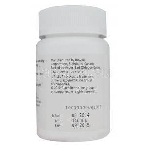 ウェルブトリン　XL　塩酸ブプロビオン　300ｍｇ　持続放出　製造元