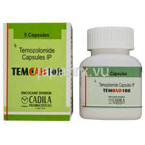 テムカッド100 テモダールジェネリック　テモゾロミド 100mg 