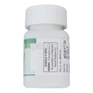 テムカッド100 テモダールジェネリック　テモゾロミド 100mg ボトル