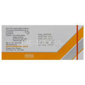 PTH 30　センシパージェネリック、シナカルセト 30mg 箱　情報