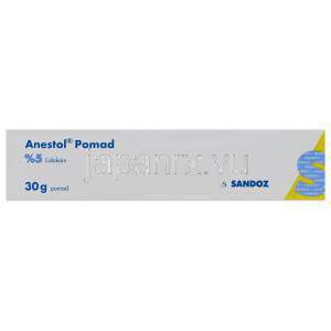アネソール軟膏／ジェル　　リドカイン 5% 30mg 箱裏