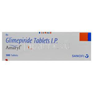 アマリール　　グリメビリド 1mg　箱　側面