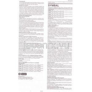 デュロキセチン (サインバルタジェネリック), Symbal  説明書1