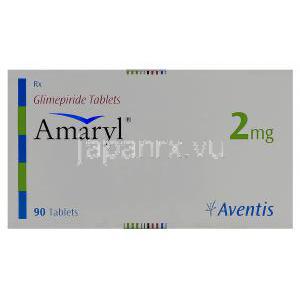 アマリール　　グリメピリド 2mg　箱
