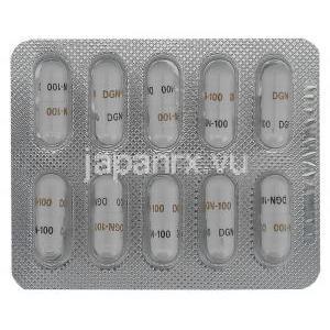 ダノゲン100 ダノクリンジェネリック ダナゾール 100mg カプセル　シート 