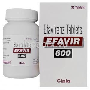 エファビール　Efavir、エファビレンツ600mg　