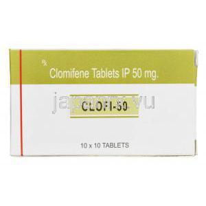 クロフィ50　クロミドジェネリック　クロミフェンクエン酸塩　50mg　箱