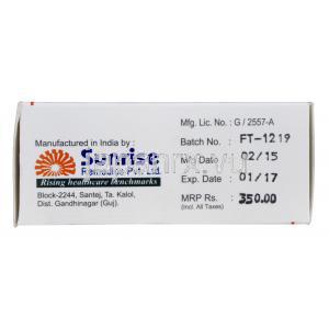 クロフィ50　クロミドジェネリック　クロミフェンクエン酸塩　50mg　製造元情報（Sunrise R