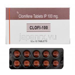 クロフィ100　クロミドジェネリック　クロミフェンクエン酸塩　100mg