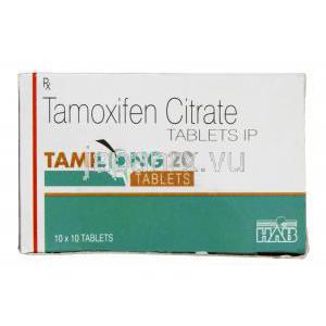 タミロング 20　ノルバデックスジェネリック　タモキシフェン 20mg 錠　箱