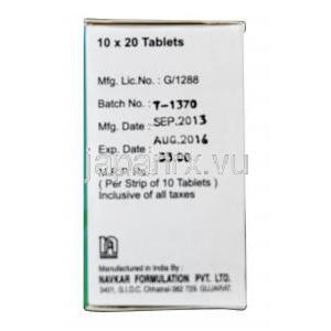 シトカ-10  セレクサジェネリック　シタロプラム 10mg　箱　ロット
