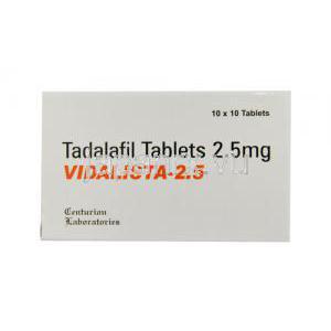 ビダリスタ-2.5  タダラフィル 2.5mg 箱