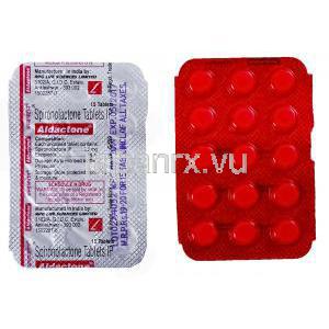 アルダクトン,スピロノラクトン 25mg 錠シート