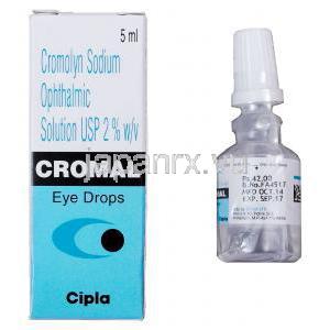 クロマル Cromal , インタール ジェネリック, クロモグリク酸  2% 点眼薬