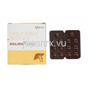 マリリッド，プリマキンジェネリック，リン酸プリマキン 7.5mg 