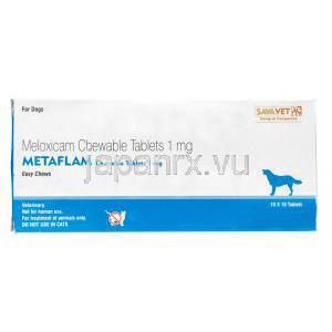 メタフレム　犬用チュアブル錠　メロキシカム 1mg　箱