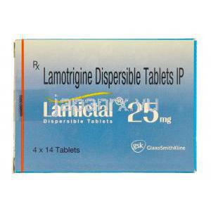 ラミクタール口腔崩壊錠，ラモトリギン 25mg 箱