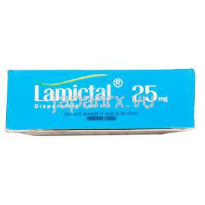 ラミクタール口腔崩壊錠，ラモトリギン 25mg 上箱　　