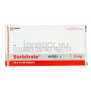 ソルビトレート,ニトロールジェネリック　硝酸イソソルビド 5mg　箱