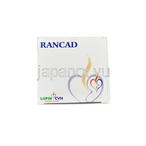 ランカッド，ラネクサジェネリック，ラノラジン 500mg 徐放性製剤　箱