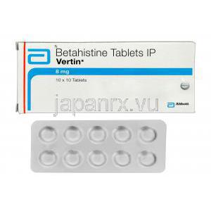 バーティン，サークジェネリック，ベタヒツチン塩酸塩 8mg