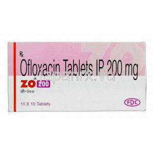 ZO，フロキンジェネリック，オフロキサシン　200mg　箱