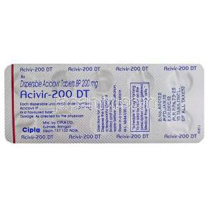 アシビル分散性錠剤, アシクロビル 200mg 錠
