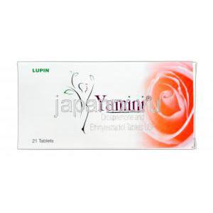 ヤミニ，ヤズジェネリック,，ドロスピレノン 3mg エチニルエストラジオール 0.03mg　箱