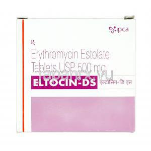 エルトシン-DS, エリスロマイシン,エリスロマイシンエストレート 500mg　製造元： IPCA