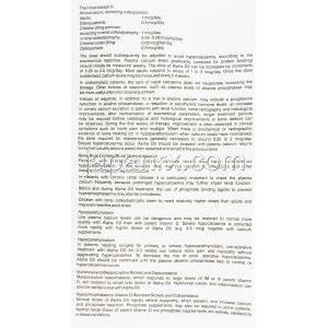 アルファD3, アルファカルシドール 0.25mcg カプセル (GSK) 情報シート3