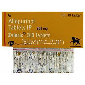 ザイロリック, アロプリノール 300mg 錠 (GSK)