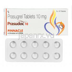 プラスードク，エフィエントジェネリック，プラスグレル 10mg 