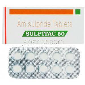 スルピタック, アミスルピリド 50mg 錠 (Sun Pharma)
