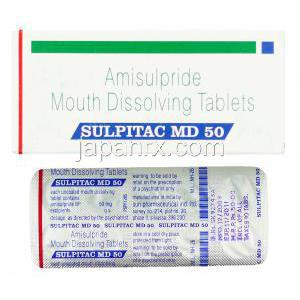 スルピタック, アミスルピリド 50mg 錠 (Sun Pharma)
