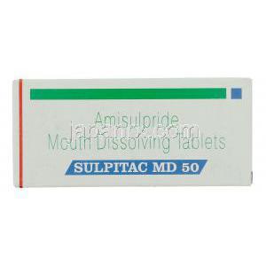 スルピタック, アミスルピリド 50mg 錠 (Sun Pharma) 箱
