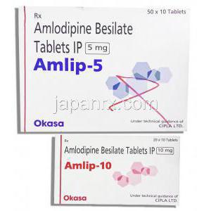 アムリプ, アムロジピン 5mg 錠 (Cipla)