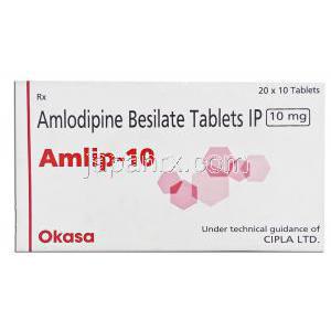 アムリプ, アムロジピン 10mg (Okasa) (Cipla)