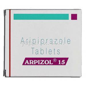 アリピゾル, アリピプラゾール 15mg, 錠 箱