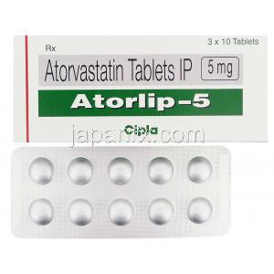 アトルリップ, リピトール ジェネリック　 5 mg
