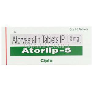 アトルリップ, リピトール ジェネリック 5 mg 箱