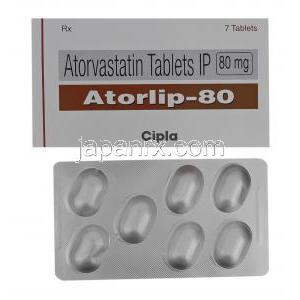 アトルリップ, リピトール ジェネリック 80mg