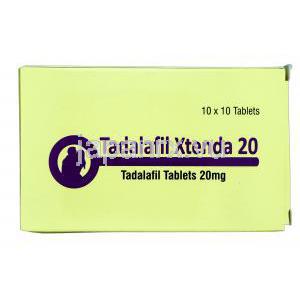 エクステンダ，シアリスジェネリック，タダラフィル 20mg　箱