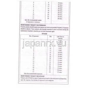 メトキサレン/アミノ安息香酸配合　メラノシル　軟膏 (Wardex Pharma) 説明書2