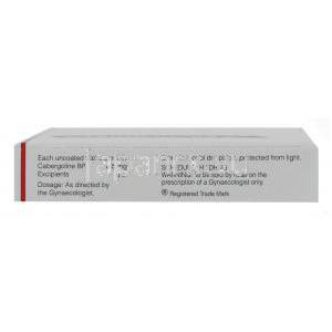 カブゴリン, カベルゴリン 0.5MG 錠 (Sun Pharma) 注意書