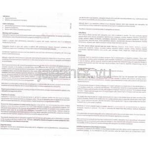 カブゴリン, カベルゴリン  Cabgolin 0.5MG 錠 (Sun Pharma) 情報シート2